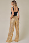 24 Kt Gold Sequin Pants