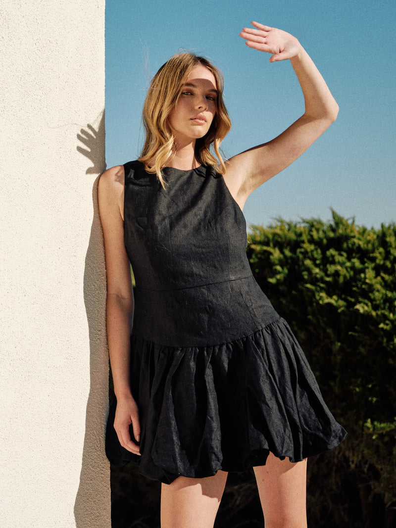 Linen Noir Dress Linen Noir Dress