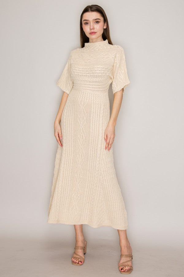 heirloom dress ivory Shimmering festive mini dress