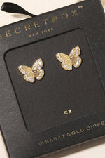 Studded Butterfly Earrings