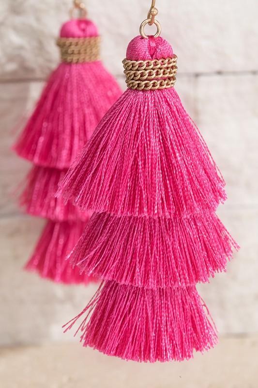 Tiered Tassel Earrings
