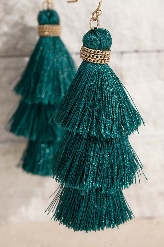 Tiered Tassel Earrings