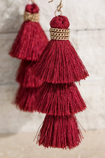 Tiered Tassel Earrings