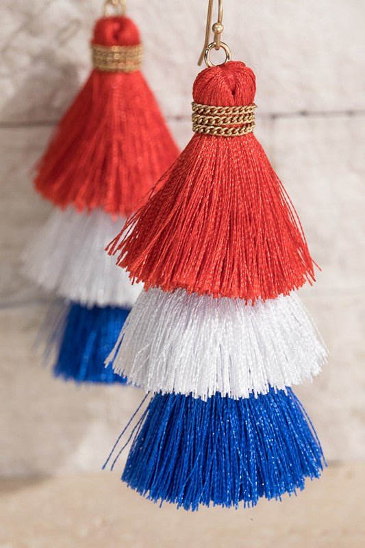 Tiered Tassel Earrings