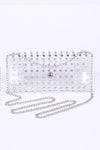 Clear Studded Swing Bag