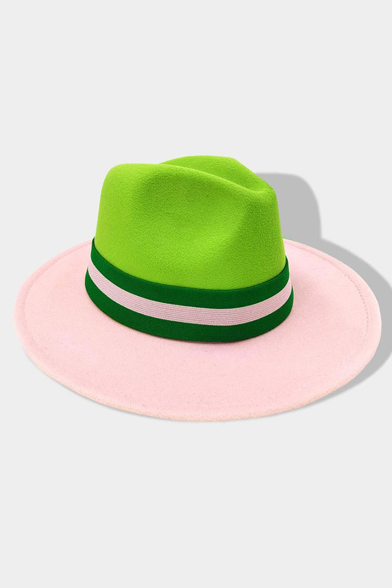 Color Block Fedora