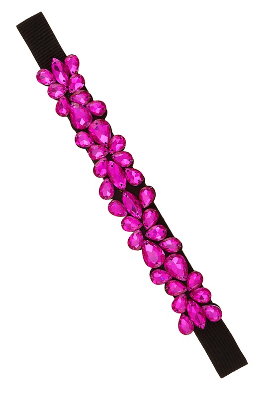 Crystal Accent Elastic Belt