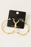 Gold Dipped Latch Hoop Earrings