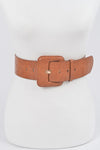 Croc Faux Leather Belt