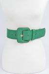 Croc Faux Leather Belt