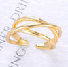 Gold Geometric Ring