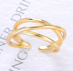 Gold Geometric Ring