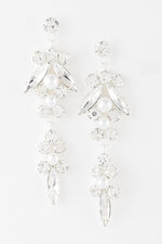 Multi Rhinestone Drop Earrings