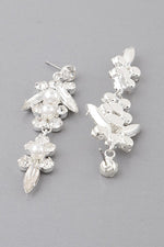 Multi Rhinestone Drop Earrings