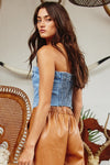 Living Life Denim Corset