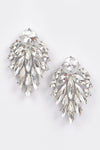 Dangle Leaf Gem Earrings