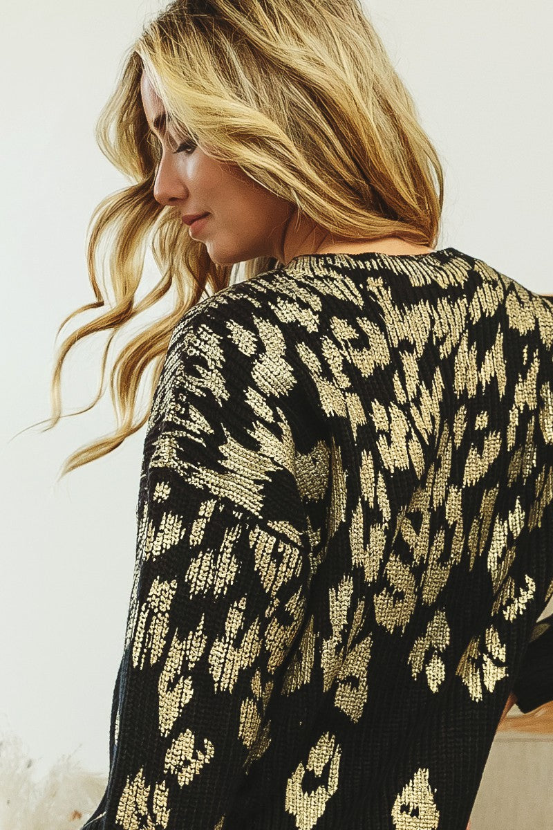 Golden Leopard Sweater