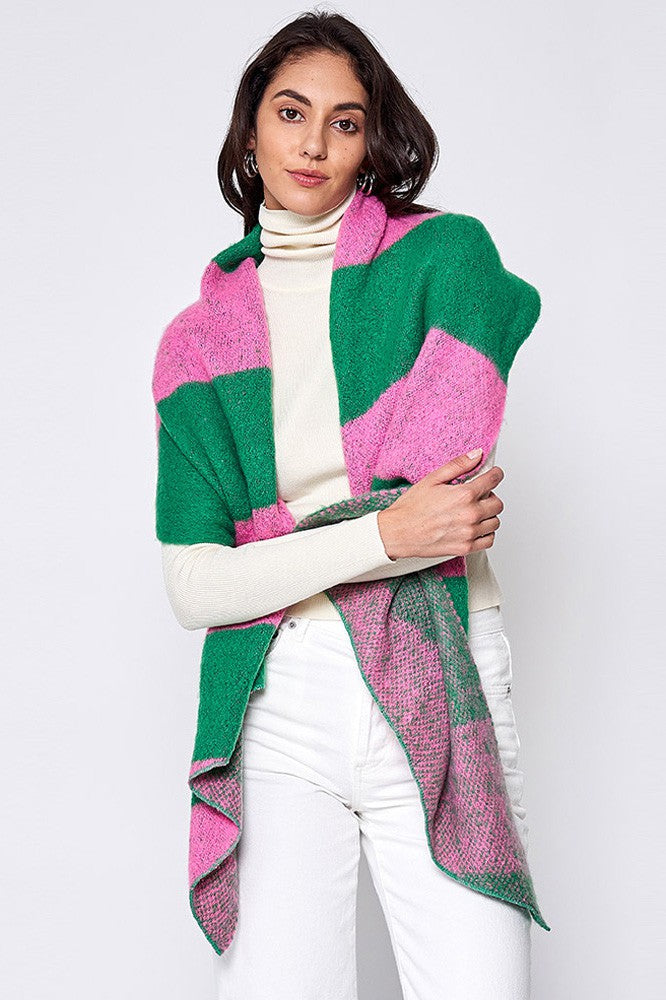Pink & Green Scarf