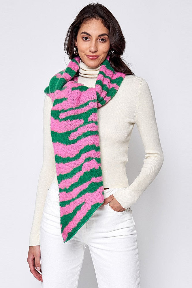 Pink & Green Scarf