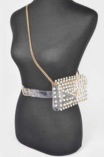 Clear Studded Fanny Pack
