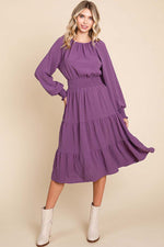 Passionate in Purple Dress