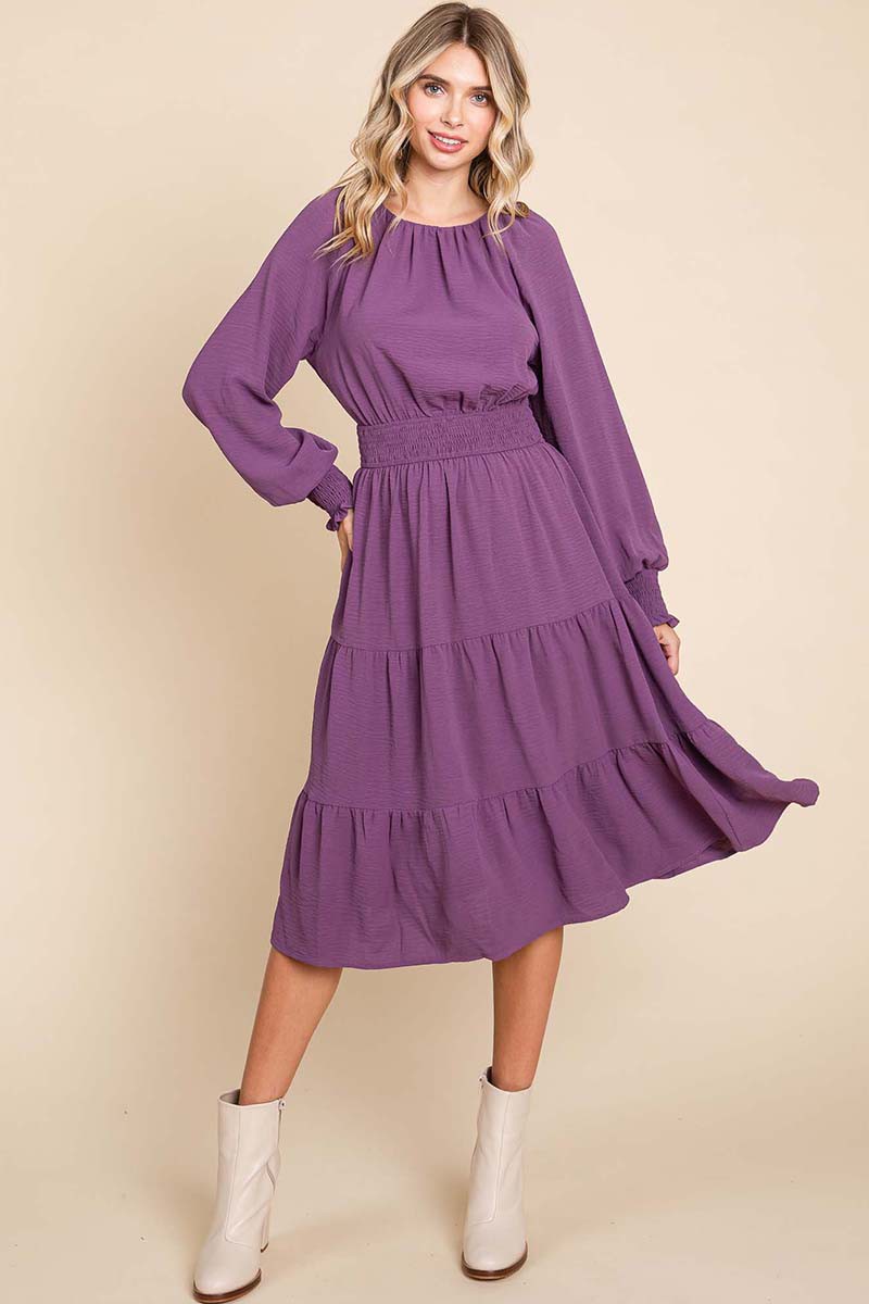 Passionate in Purple Dress