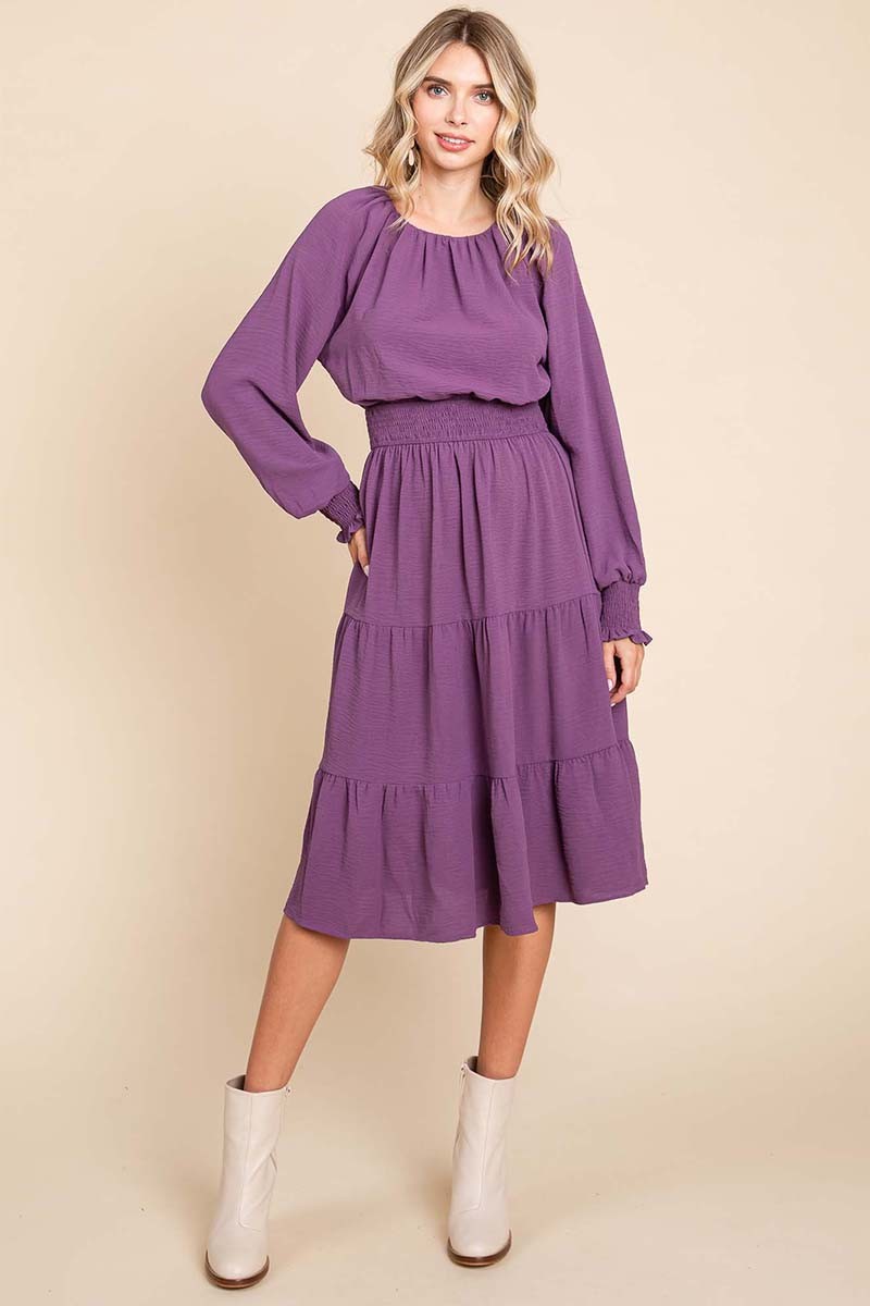 Passionate in Purple Dress