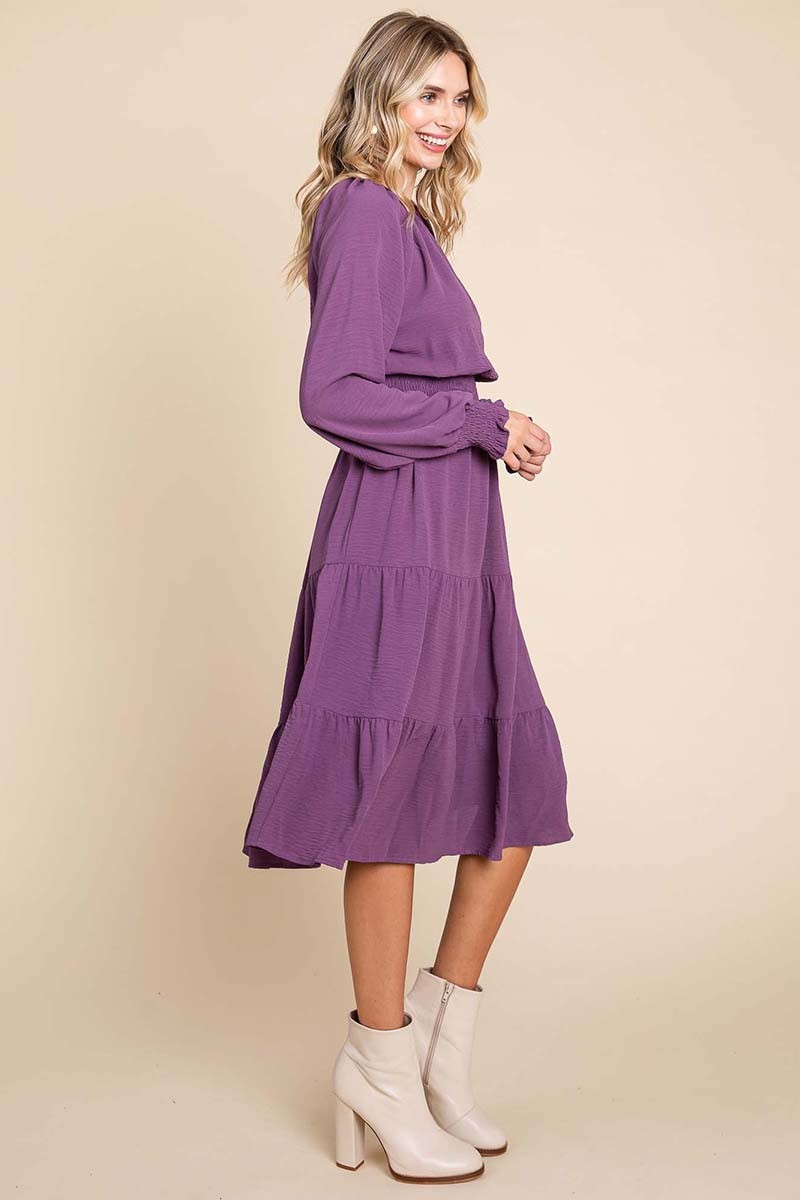 Passionate in Purple Dress