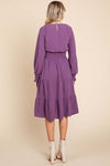 Passionate in Purple Dress