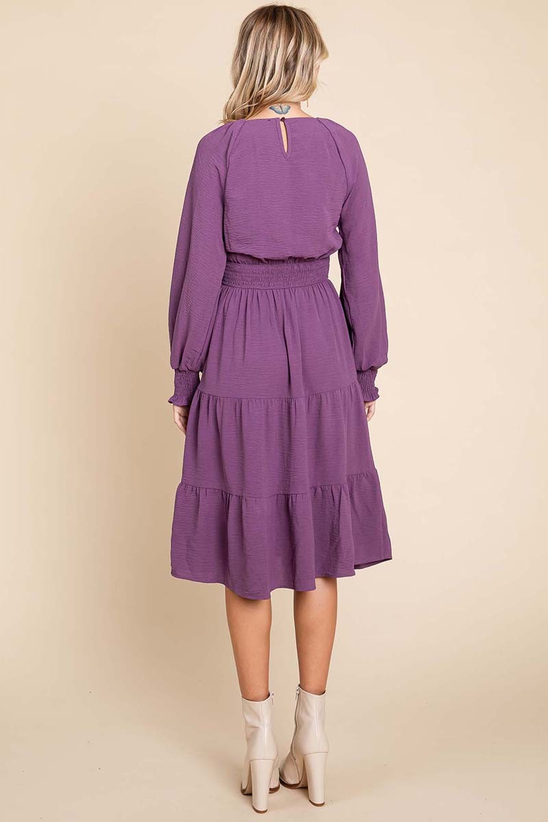 Passionate in Purple Dress