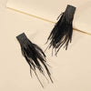 Feather Crystal Tassel Earring