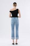 Classic Cropped Cuffed Jeans