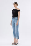 Classic Cropped Cuffed Jeans