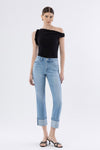 Classic Cropped Cuffed Jeans