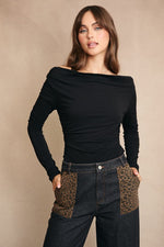 Midnight Drape Top