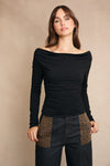 Midnight Drape Top
