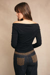 Midnight Drape Top