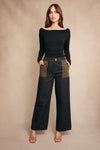 Midnight Drape Top