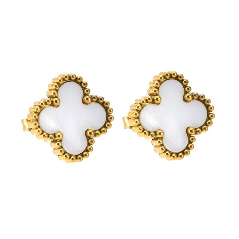 Lucky Clover Stud Earrings