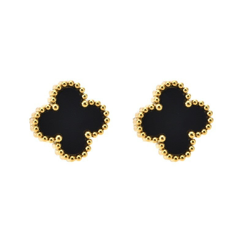 Lucky Clover Stud Earrings