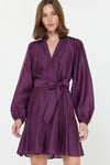 Deep Plum Orchard Dress
