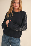 Midnight Bloom Sweater