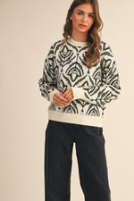 Olive Bloom Sweater
