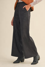 Charcoal Suede Trousers