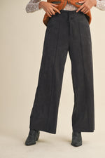 Charcoal Suede Trousers