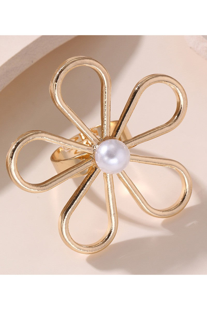Flower Pearl Ring