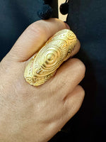 Abstract Shield Large Ring