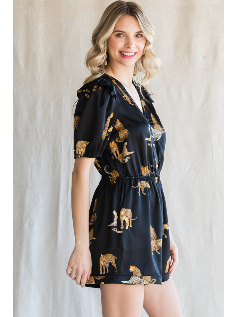 Cheetah Girl Romper