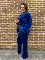 Blue Magic Velvet Pants