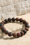 NATURAL STONE BEADED BRACELET